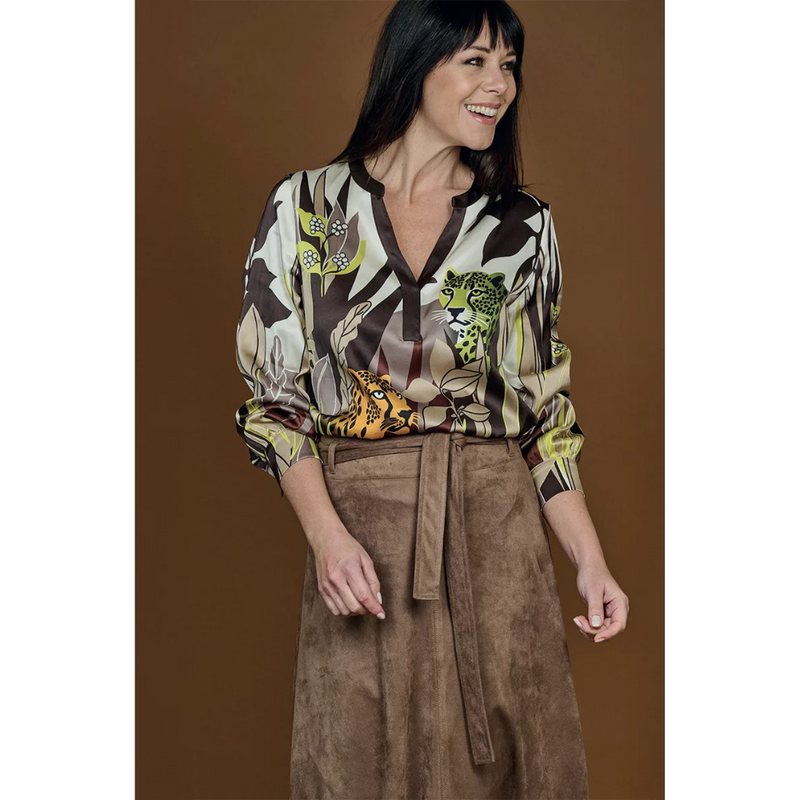 YESS- BLOES - NORA BLOUSE - JUNGLE