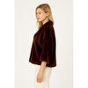 DUE AMANTI - PELSJE - FURKIM FUR JACKET - BURGUNDY