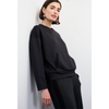 MARGITTES - SWEATER - 1/1 SLEEVE SWEAT - BLACK