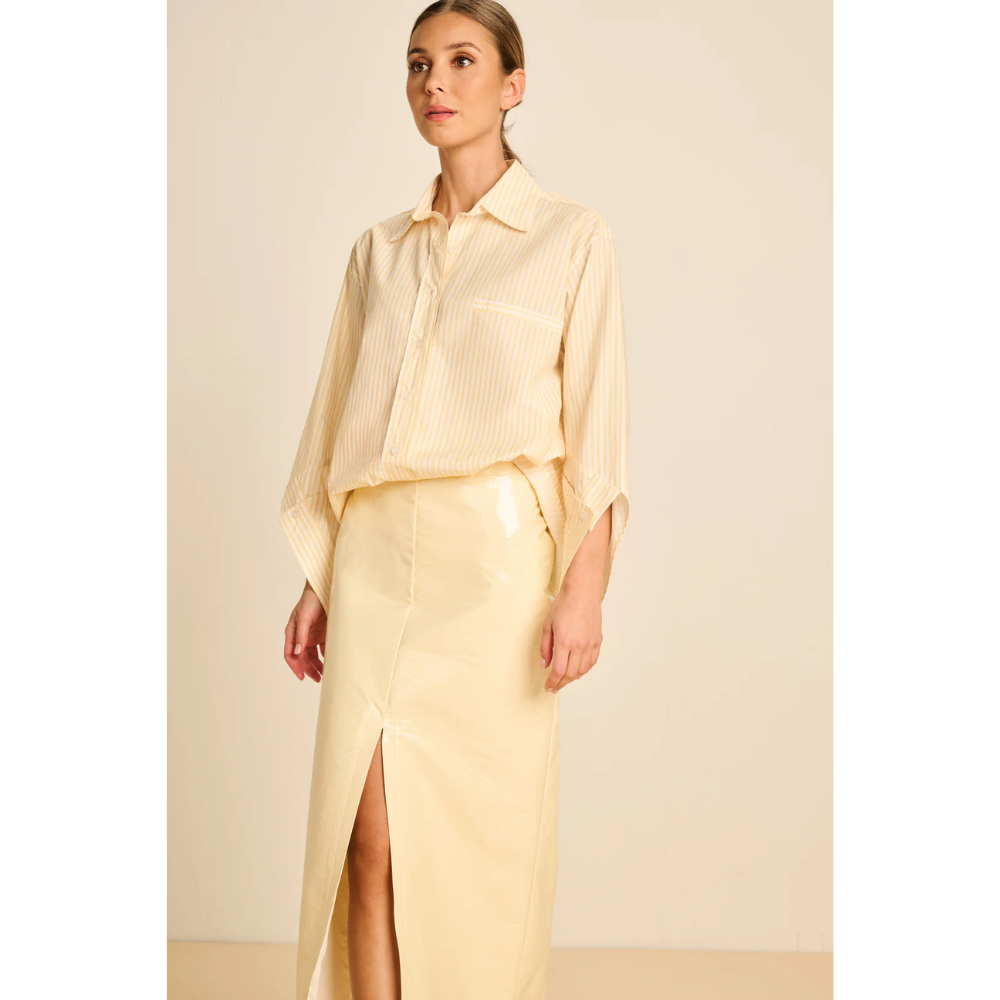 MARCH23 - BLOES - B_BLOUSE ALICE - SUNSET POPLIN STRIPES