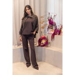 YESS - BROEK - PUNTO PANTS - BROWN