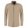 DISTRICT INDIGO - HEMD - PIQUE PERFORMANCE SHIRT - MID BROWN 043