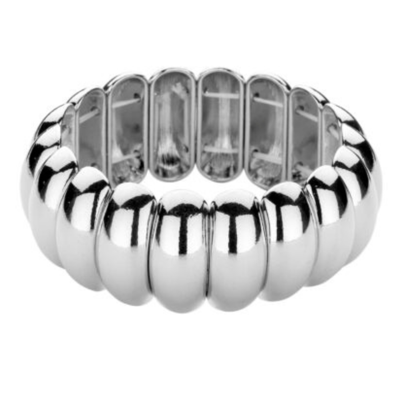 LES CORDES - ARMBAND - CAB 67 - ZILVERKLEURIG