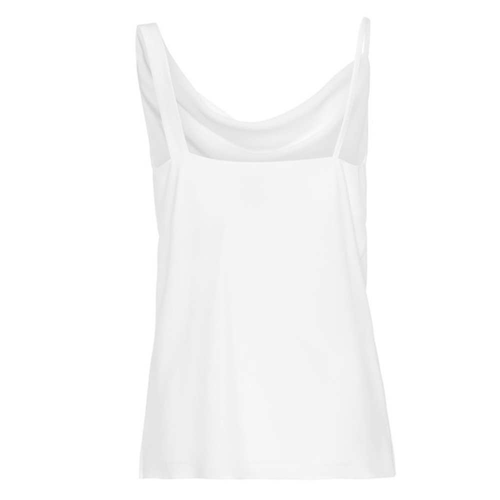 ACCESS - DRAPED TOP WITH ASYMMETRIC STRAP - OFF WHITE