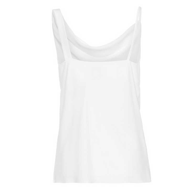 ACCESS - DRAPED TOP WITH ASYMMETRIC STRAP - OFF WHITE