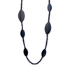 LES CORDES - KETTING - KWASI HALSKETTING - DONKERBLAUW