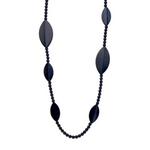 LES CORDES - KETTING - KWASI HALSKETTING - DONKERBLAUW