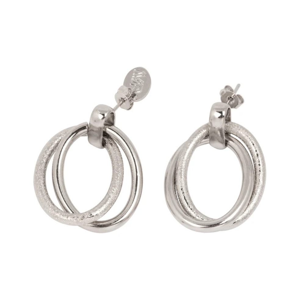 MURIELLE PERROTTI - OORBELLEN - AIX - ZILVER
