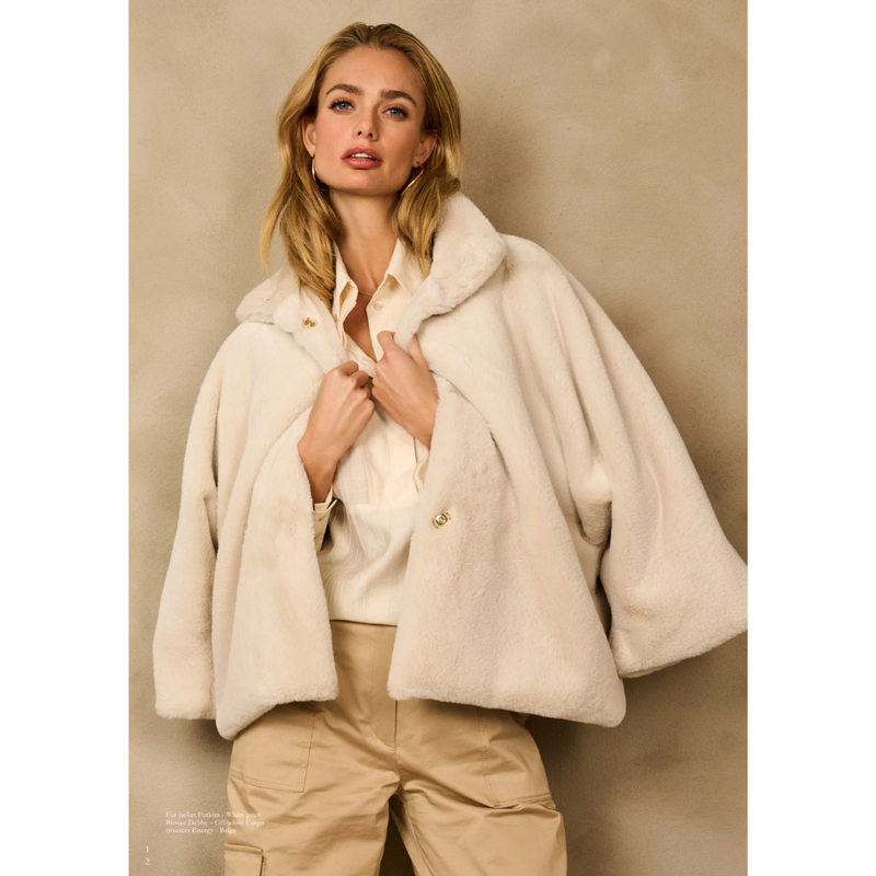 DUE AMANTI - PELSJE - FURKIM FUR JACKET - WHITE PEARL