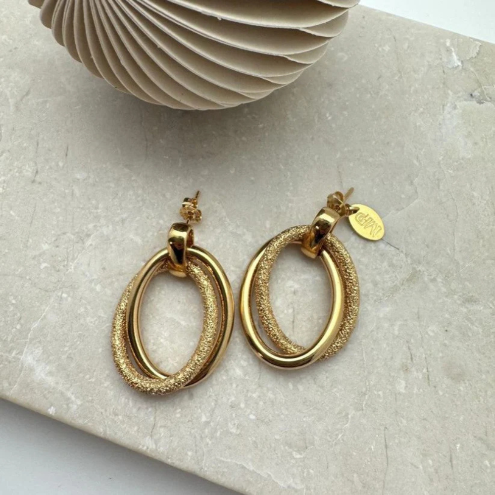MURIELLE PERROTTI - OORBELLEN - AIX - GOUD