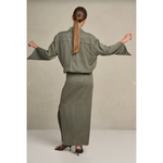 MARCH23 - BLOUSE - GIULIA - FADED GREEN