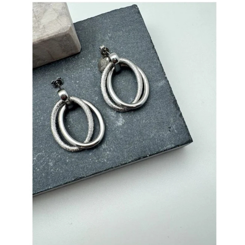 MURIELLE PERROTTI - OORBELLEN - AIX - ZILVER