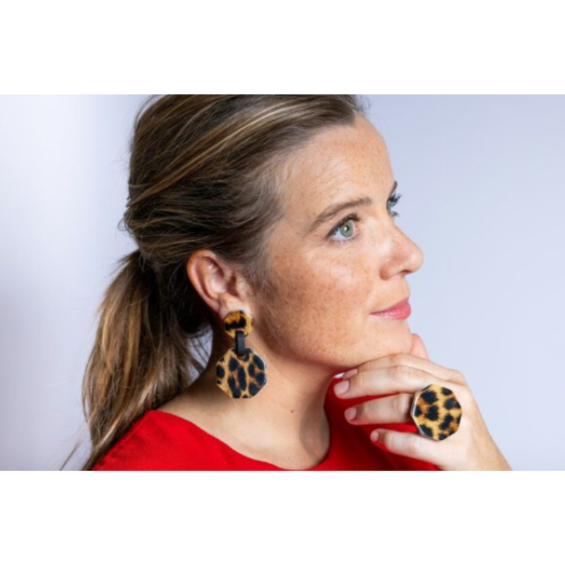 ATELIER LOUIZA - OORBEL - NALA EARRINGS  - BRUIN