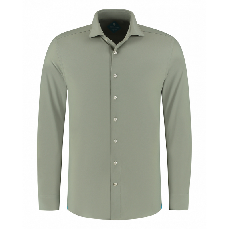 DISTRICT INDIGO - HEMD - PIQUE PERFORMANCE SHIRT - GROEN 076