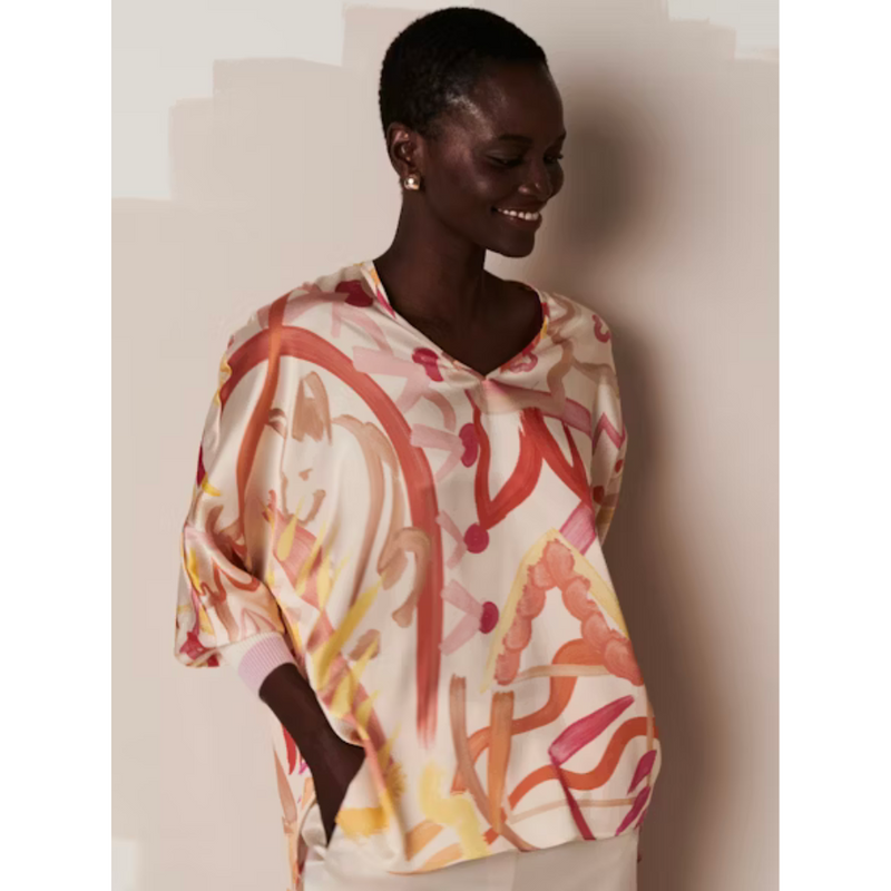 HERZEN'S ANGELEGENHEIT - BLOES - BLUSE OVERSIZE - PEACHY MULTI