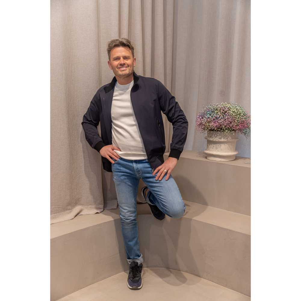 GENTILUOMO - VEST - BOMPER JACKET - SONDRIO - NAVY