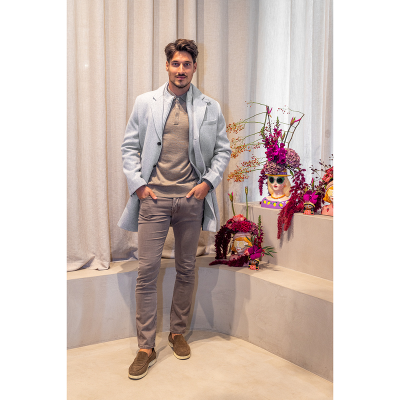 GENTILUOMO - MANTEL - MORENO COAT - LIGHT GREY