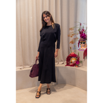 DUE AMANTI - KLEED - VICTORY LONG DRESS - BLACK