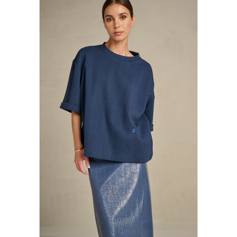 MARCH23 - T-SHIRT - MY_T-SHIRT GARANCE - CLOUDY BLUE