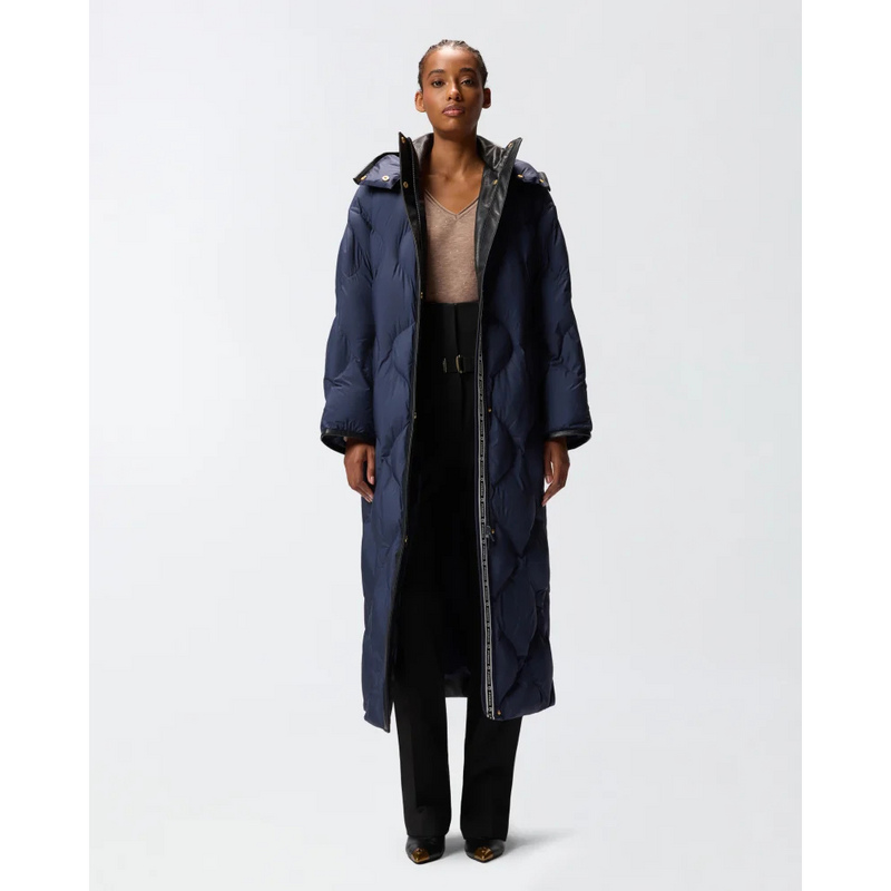 PINKO - DONSJAS - CANESTRINO CAPPOTTO TELA TECNICA - DARKNESS BLUE