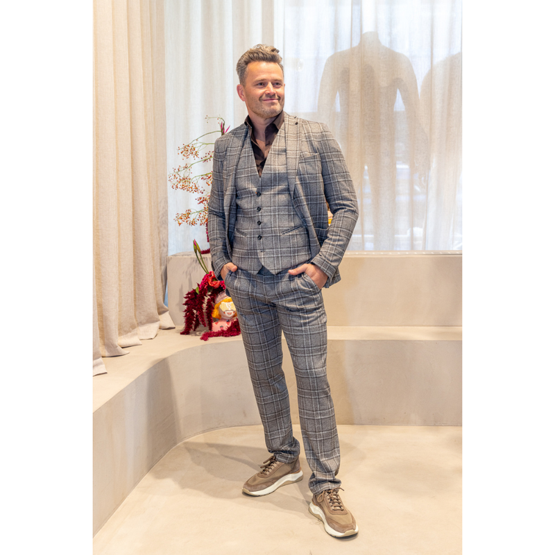 ZUITABLE - BROEK - DISPARTAFLEX SE - BEIGE GREIGE