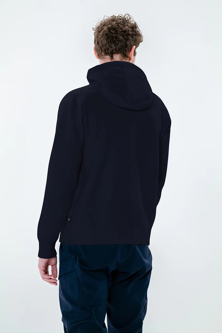 DUNO - ZAION/VISSO - HOODED CARDIGAN IN WOOL - BLUE