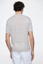 GENTILUOMO - POLO - POLO NO BUTTONS SS - MID BROWN