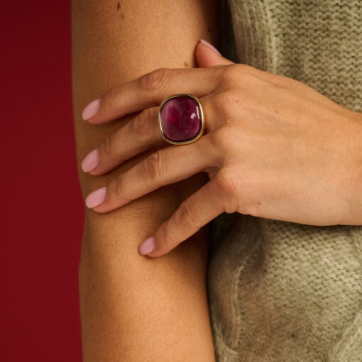 LES CORDES - RING - KRI3 - AUBERGINE