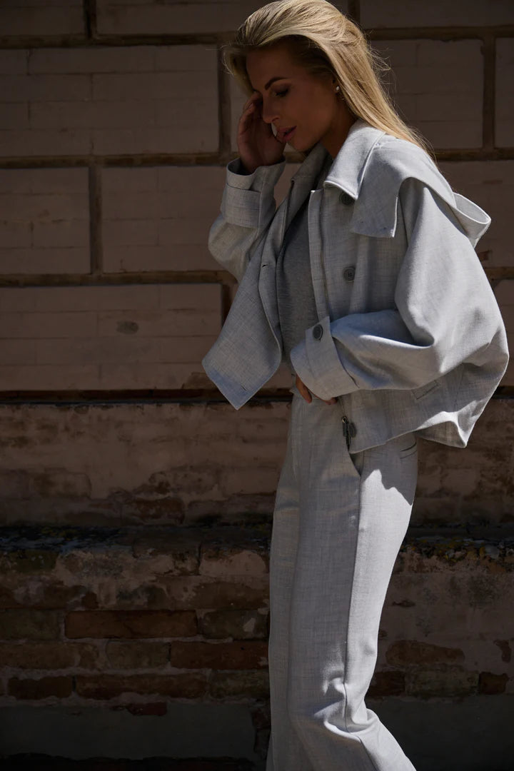 OSCAR THE COLLECTION - VEST - JOEY VEST - MIST GREY