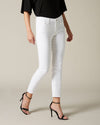 7FAMK - PYPER CROP - SLIM ILLUSION PURE WHITE WITH EMBELLISHED SQUIGGLE