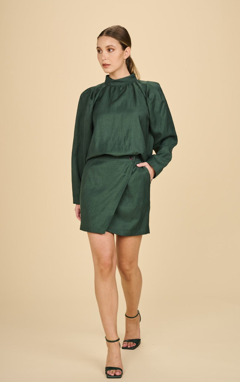 MARCH23 - BLOUSE - A_ELISE - GREEN
