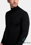 BAILEYS - HIGH NECK PULLOVER - BLACK
