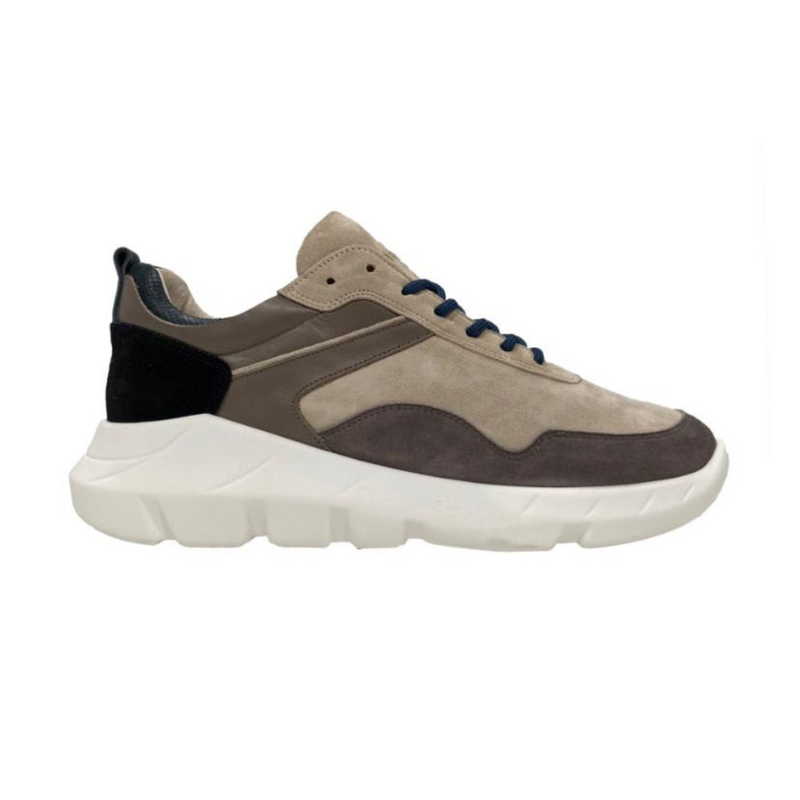 MARCH23 - SNEAKER - DON MARSHAL - TAUPE FOREST GREEN MIX