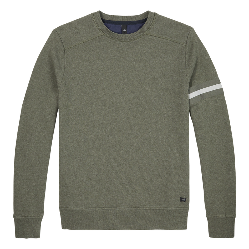 WAHTS - CREW NECK SWEATER - MOORE - ARMY GREEN MELANGE