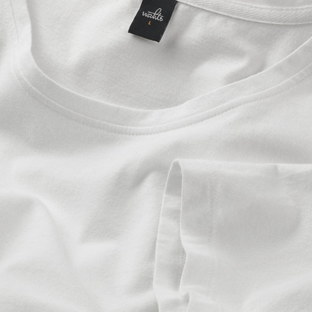 WAHTS - WOODS CARBON - CREW NECK T-SHIRT - OFF WHITE