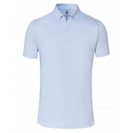 DESOTO - HEMD MODERN BUTTON DOWN 1/2 - LIGHT BLUE PIQUEE 502