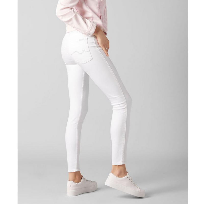 7FAMK - THE SKINNY CROP - SLIM ILLUSION  PURE WHITE